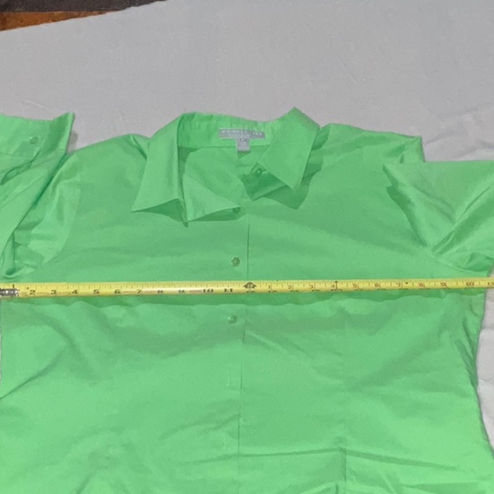 Foxcroft Fitted Stretch Button-Up 3/4 Sleeve Size… - image 6